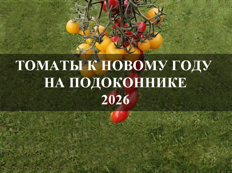 Томаты к Новому году на подоконнике 2026