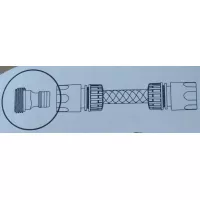 Схема соединения адаптера с наружной резьбой к водопроводу и быстросъему на шланге